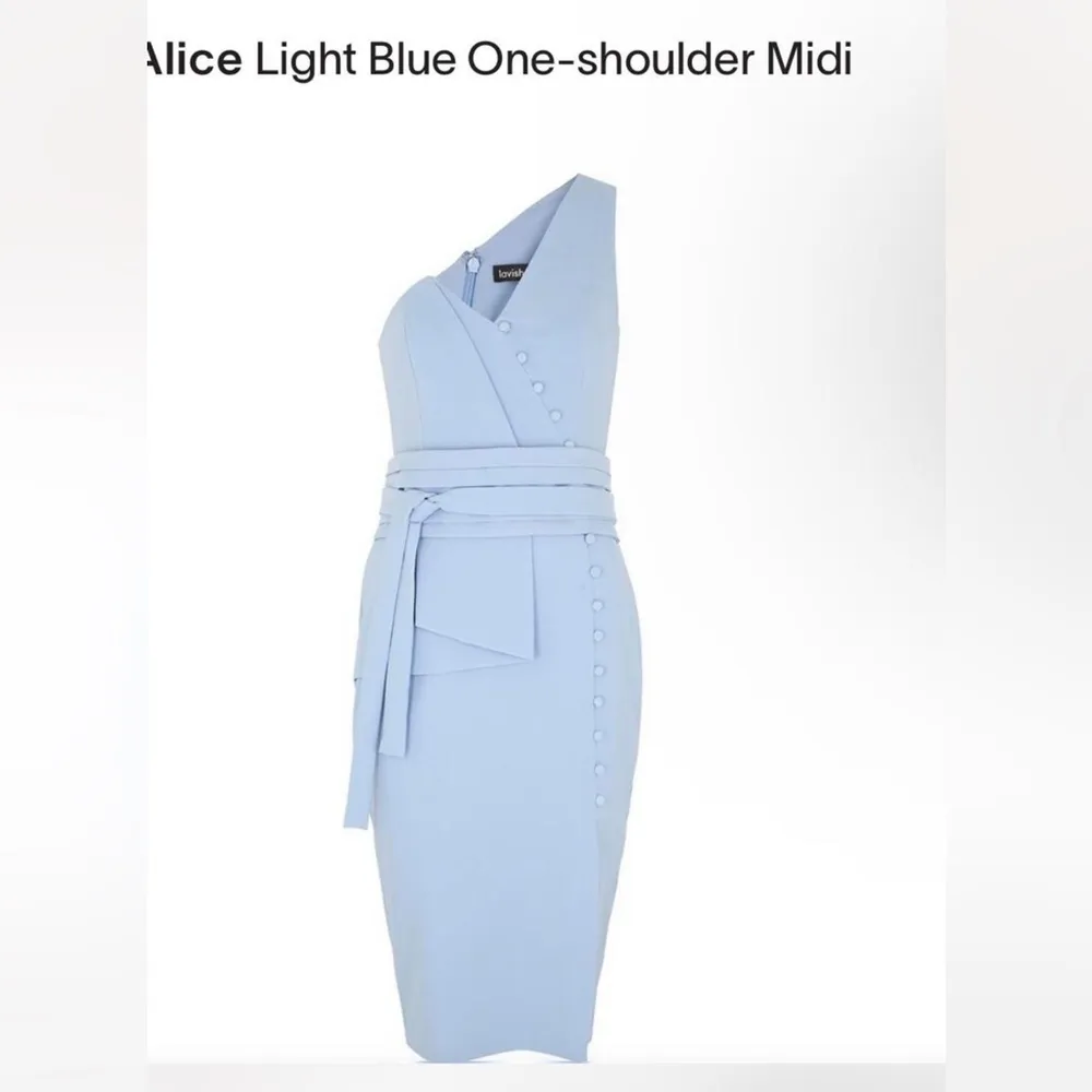 Lavish Alice Origami One Shoulder Midi Dress-Size 14 - Image 6