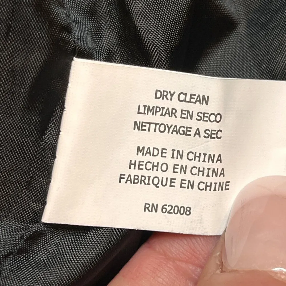 Lena Gabrielle Black Sequin Moto Jacket Lined Grunge Edgy Party New Years SZ 6 - Image 9