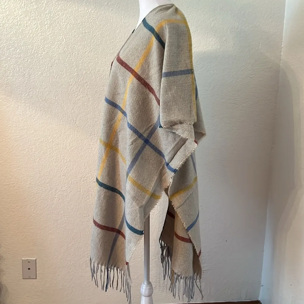 Acrylic Shawl Cape Red - Image 3