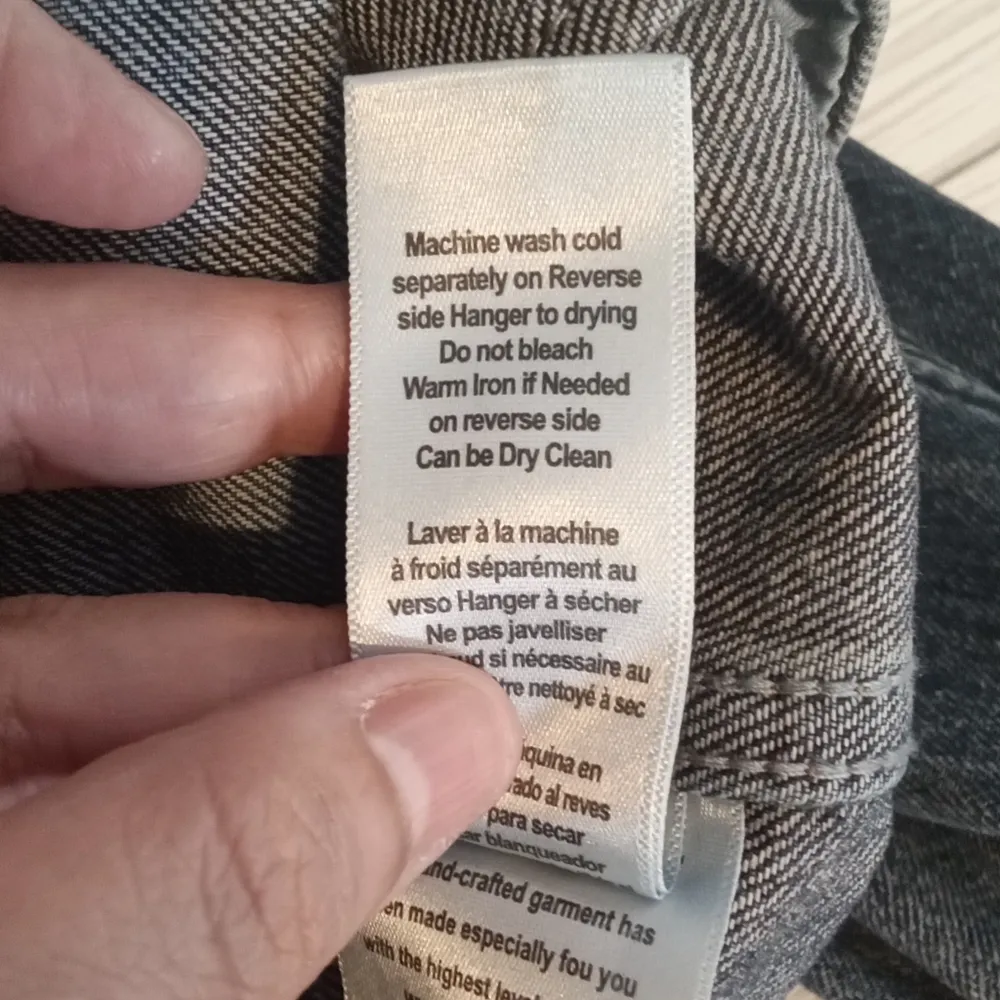 Trucker boyfriend sherpa collar women's small - Image 6