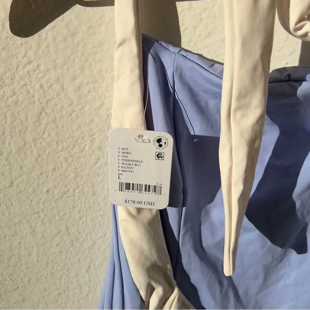 NWT Free People Kya Rosie Halter One Piece Swimsuit in Periwinkle Blue - Image 12