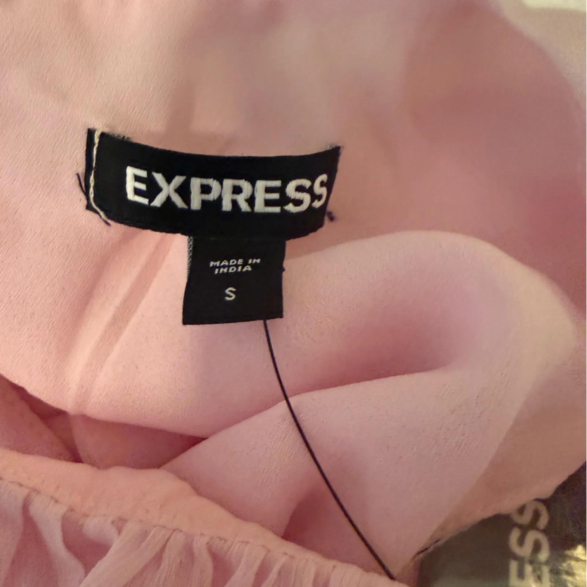 Express Pastel Pink Tiered Ruffle Cocktail Dress Sleeveless Women’s Small - Image 5