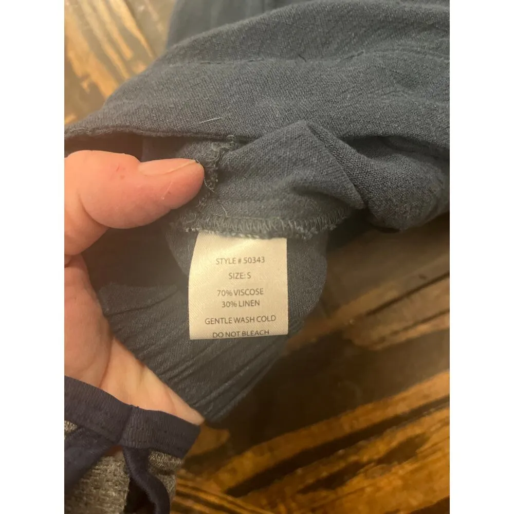 Grade & Gather Linen Blend Jogger Pant Women Small Lightweight Summer Beach Trip - Image 10