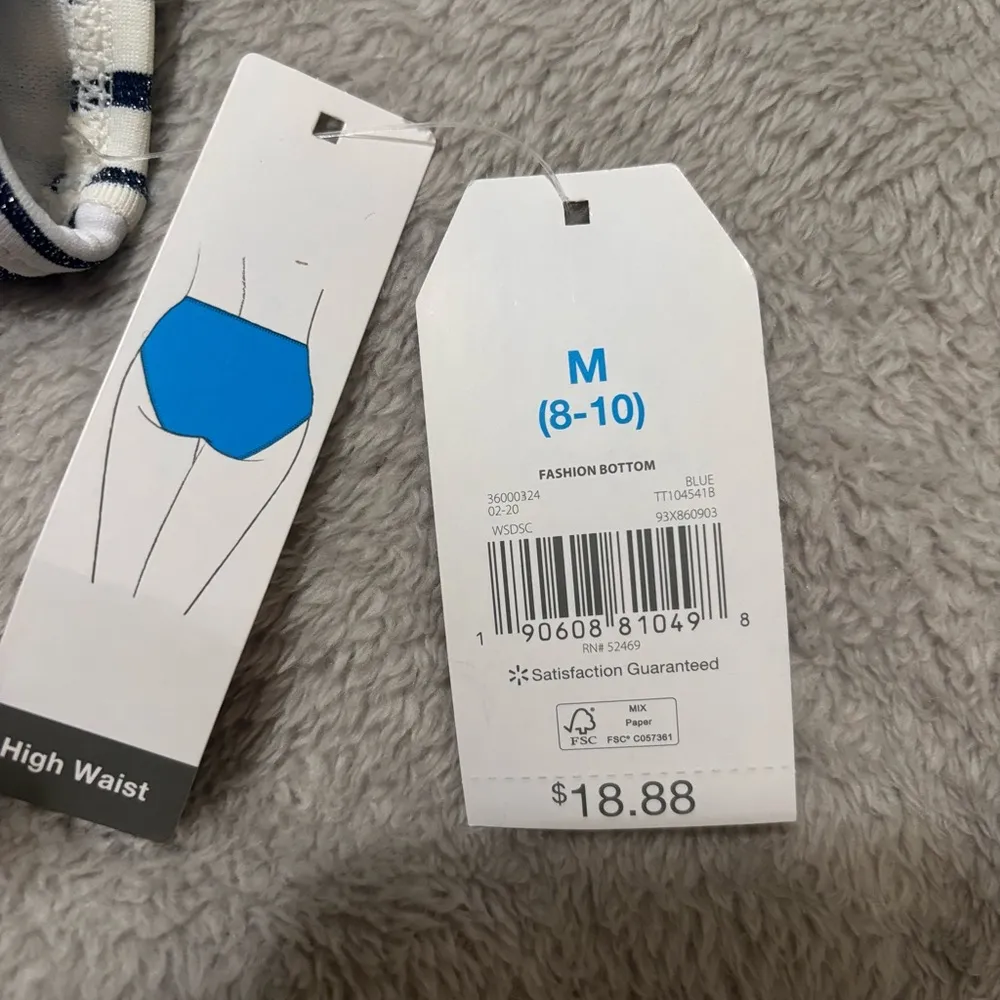 Time And Tru 2 Piece Bathing Suit (New) Medium - Image 5