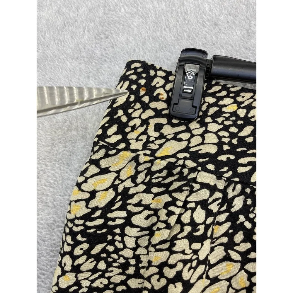 Yaly Couture Women's A Line Skirt Tulip Animal Print Lined Pleat Size Small - Image 6