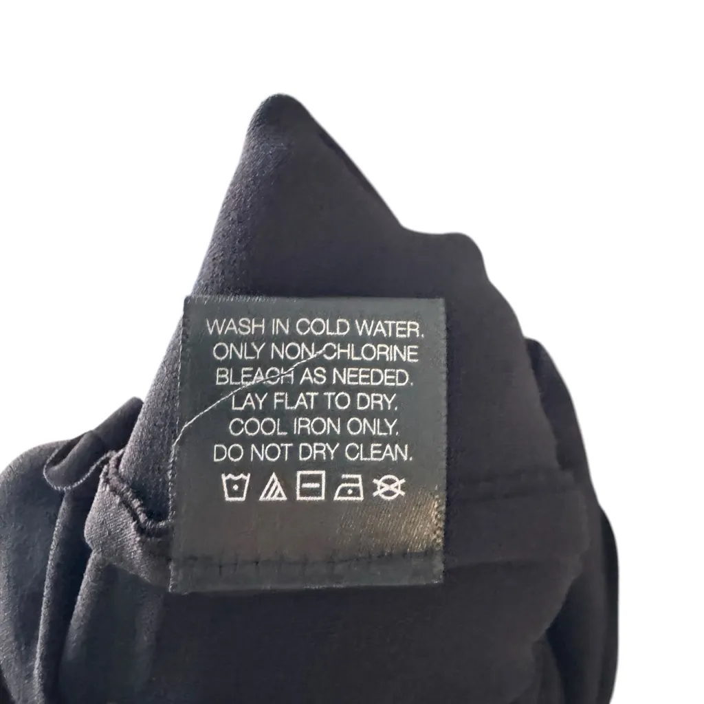 Norma Kamali - Long Sleeve Deep V-Neck Catsuit w/ Footie Slits Sz L - Image 9