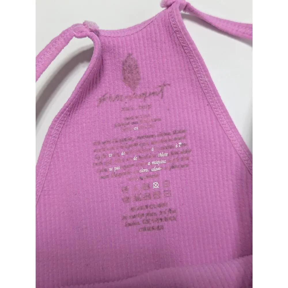 Free People Movement Happiness Crop Top Ribbed Tank Womens X-Small Small Workout - Image 5