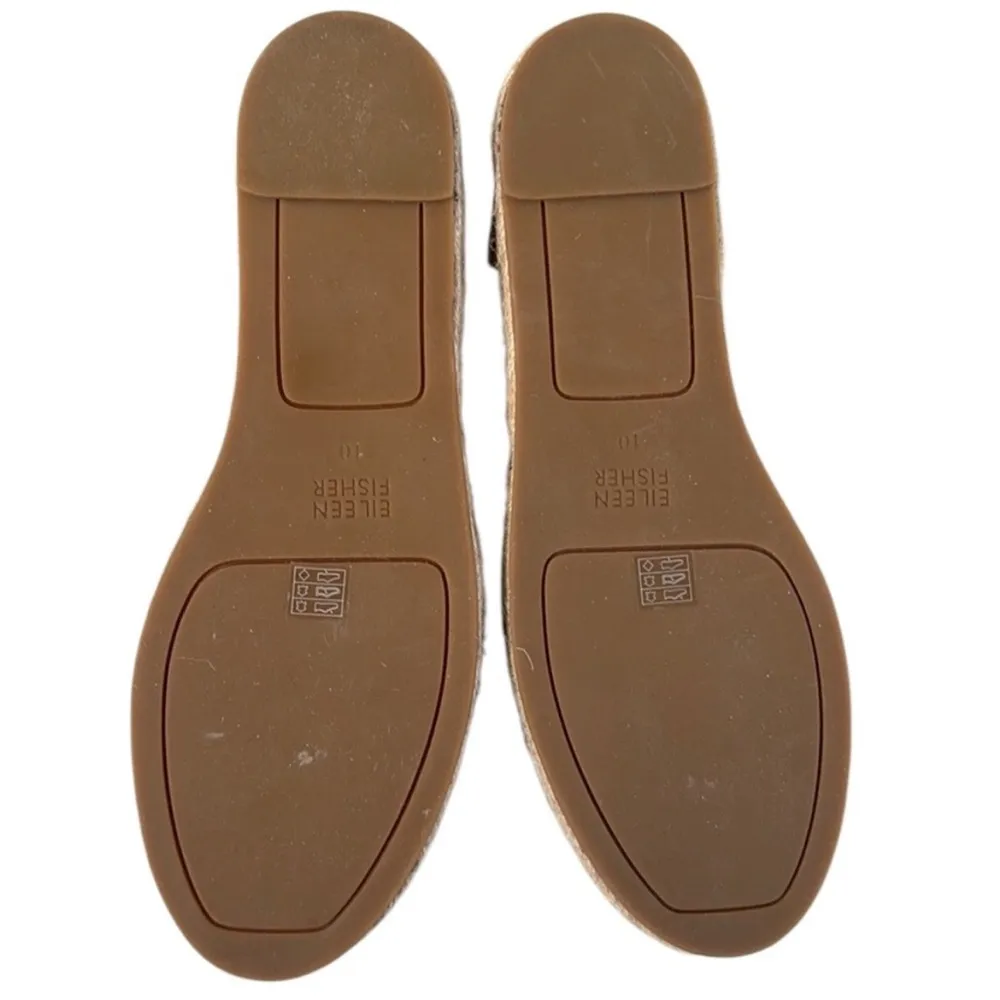 EUC Eileen Fisher Leather Perforated Espadrille
Sandals Tan Size 10 - Image 8