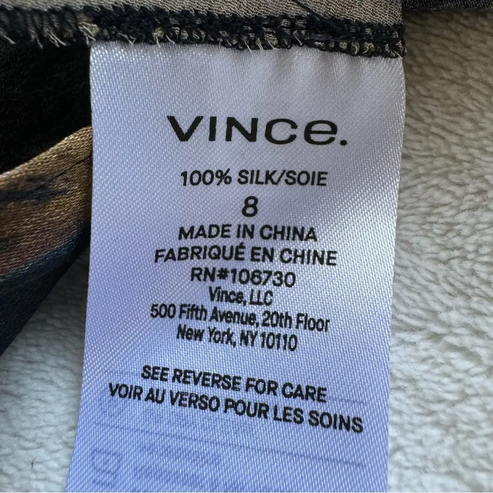 Vince  Painted Rose Satin Slip Skirt in Petal Glow - Image 4