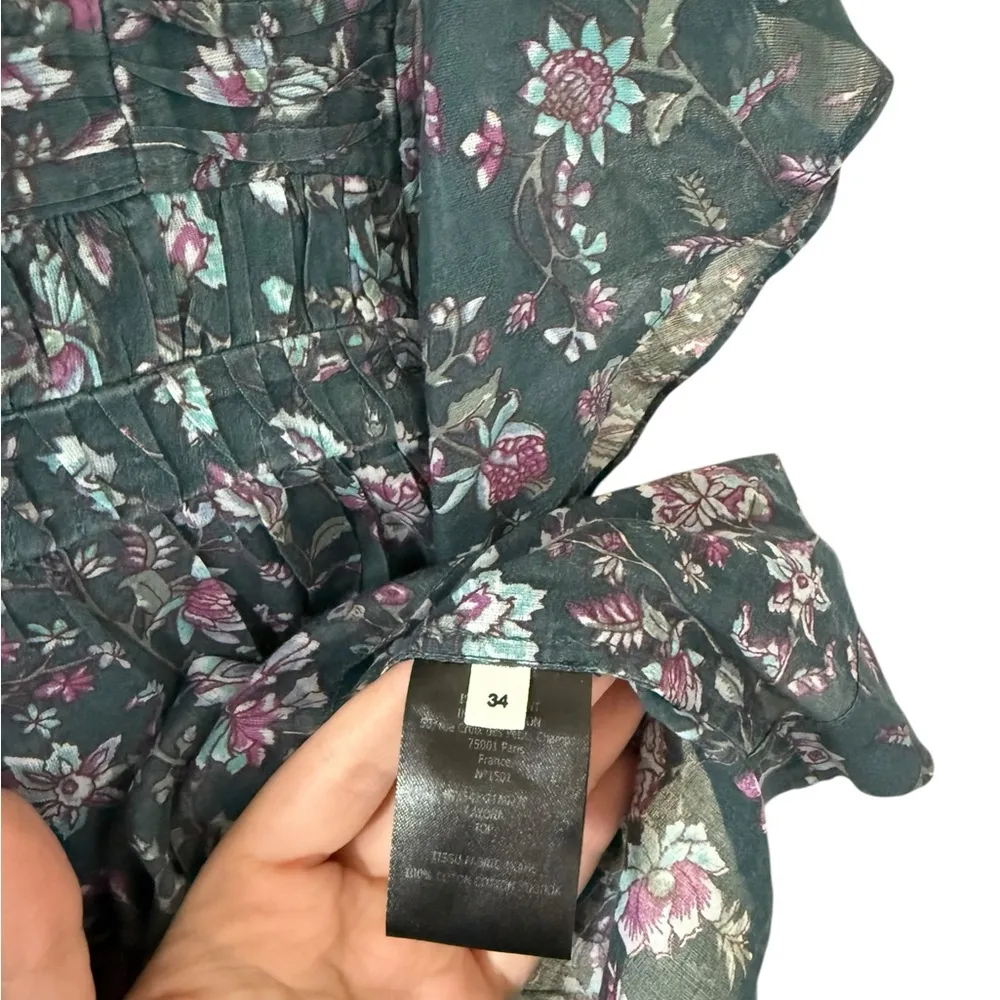 Isabel Marant Étoile Layona Top Blue Size 2 - Image 7