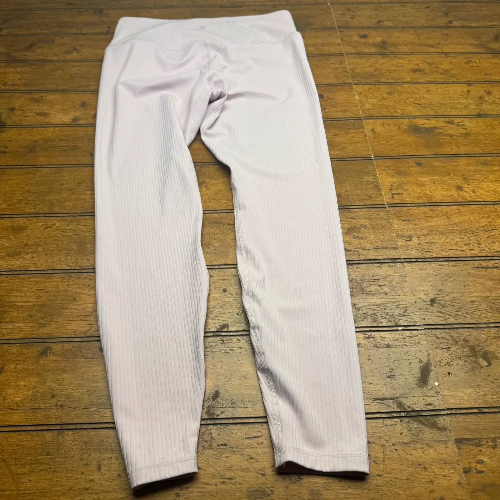 All In Motion Ribbed High Waisted Leggings Light pink Athletic Workout Size L - Image 5