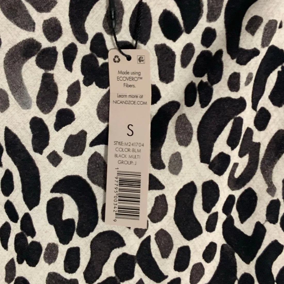 NIC + ZOE ONYX ANIMAL SLIP SKIRT NWT SIZE SMALL‎ - Image 5