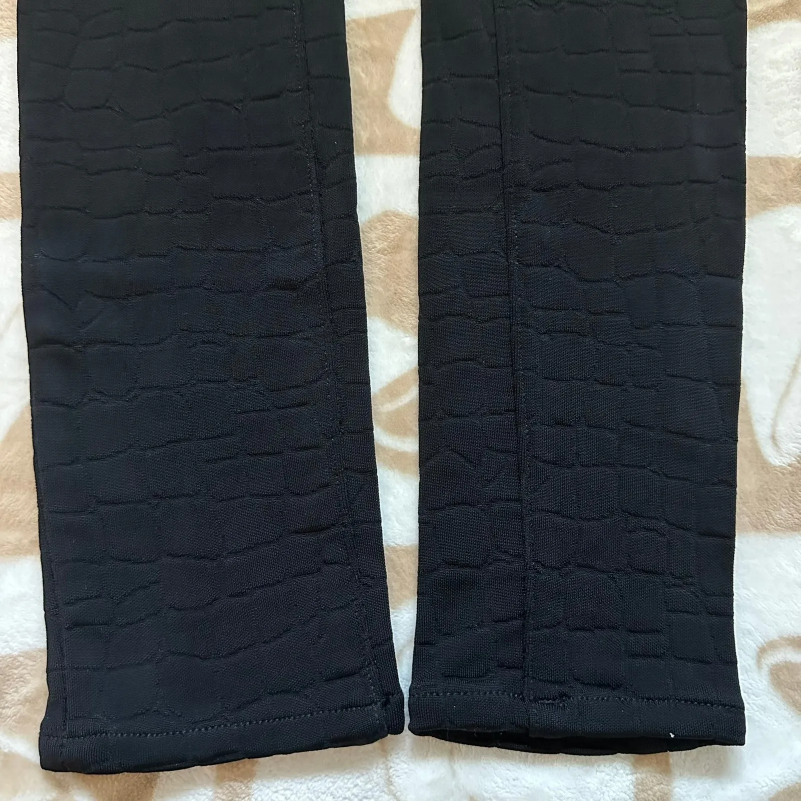 Hudson Barbara High Waist Super Skinny Black Alligator Crocodile‎ Jeans Size 25 - Image 10