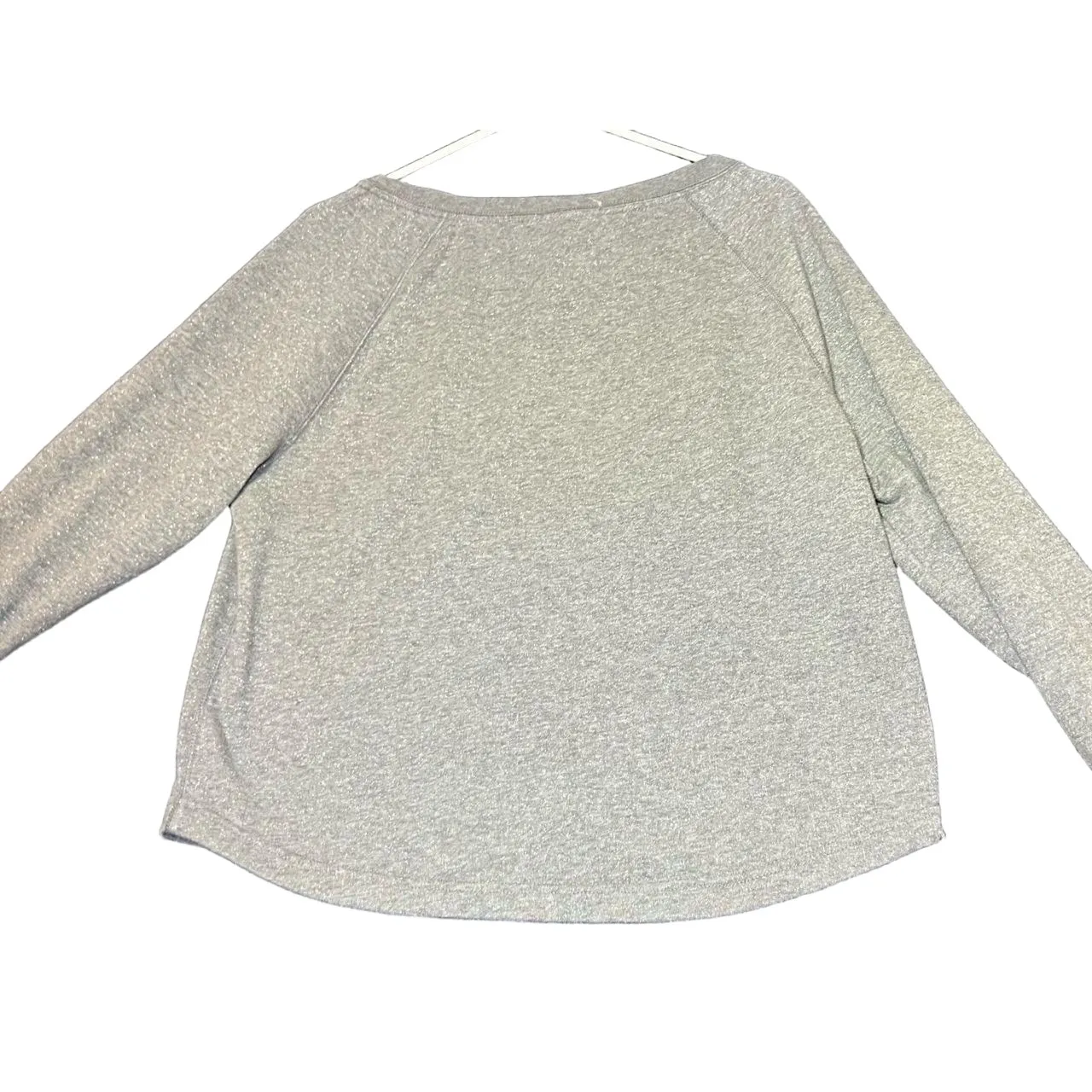 Aeropostale Crewneck Sweatshirt‎ Womens XL Grey Distressed Graphic NY Print Y2K - Image 3