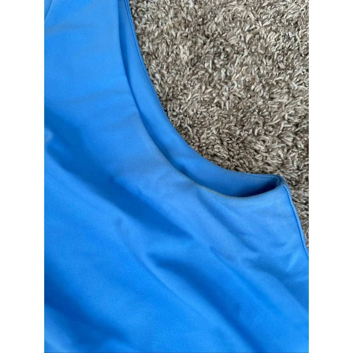 Jude Connally Pamela Blue/Navy Colorblock Sleeveless Mini Dress Size L Nylon Blue Size L - Image 9