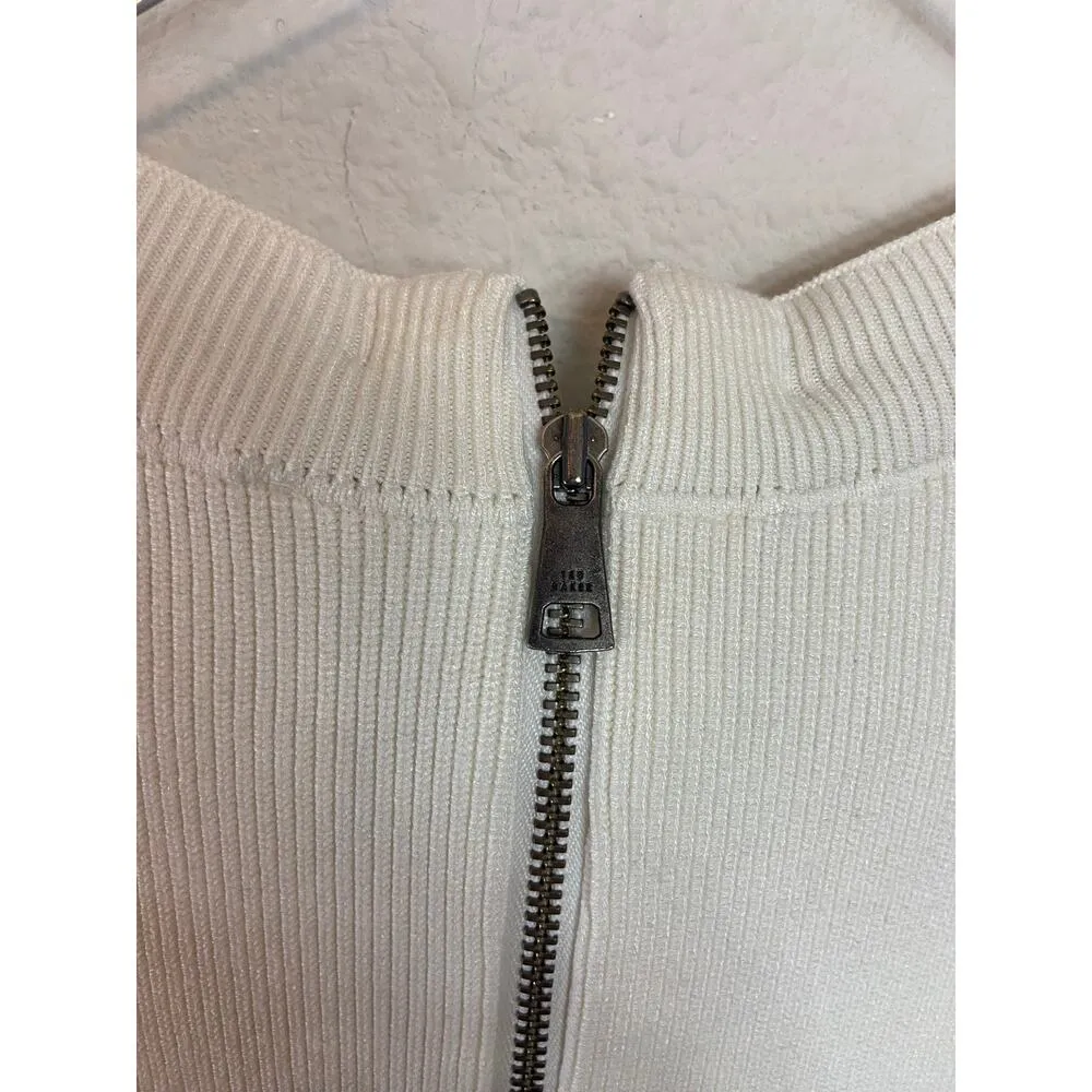 Ted Baker Mayumid Tweed-skirt Sleeveless woven mini dress size 5 - Image 4