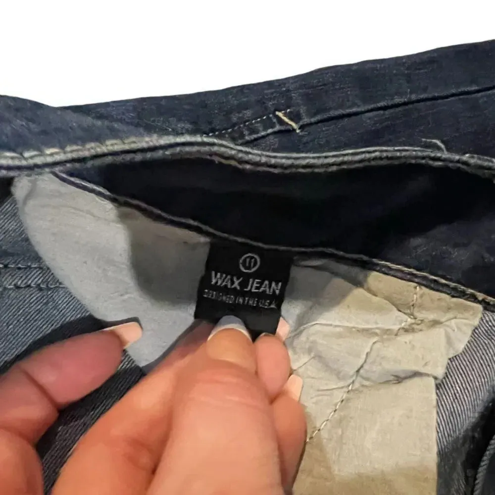 Wax Jean Dark Wash‎ Skinny Jeans Size 11 - Image 2