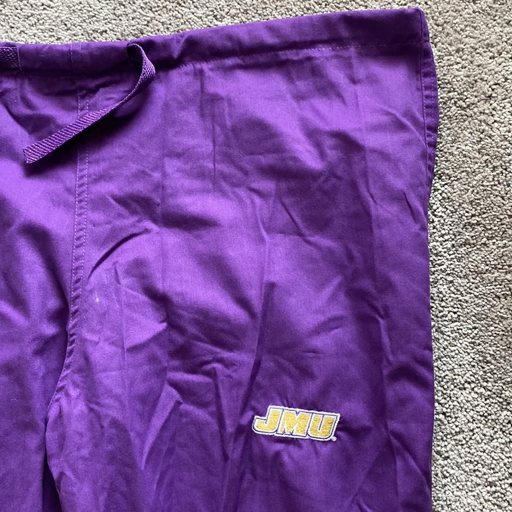 Gel Scrubs JMU James Madison University Nursing Scrub Pants SIZE M Purple Size M - Image 3