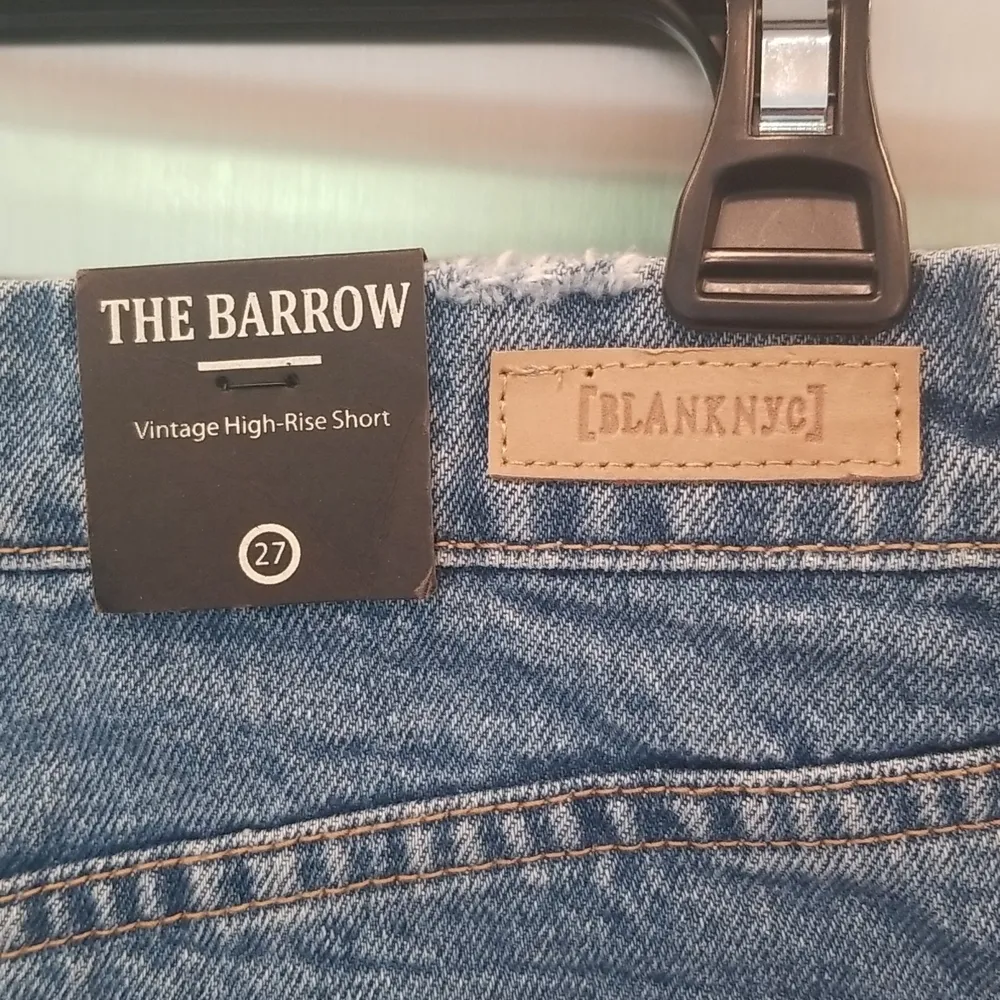 💕BLANKNYC💕 The Barrow High Waist Cutoff Denim Shorts Fare Warning Blue 27 NWT - Image 11