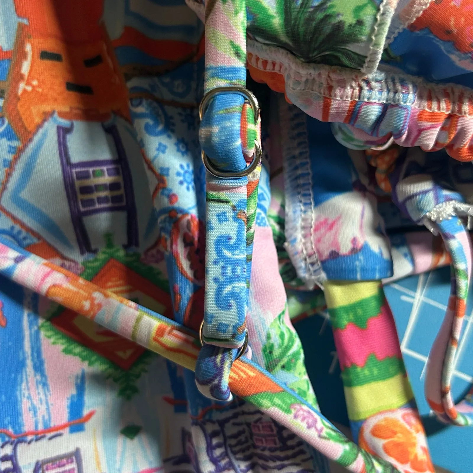 Women's Triangle Landscape Colorful Padded Two - Image 9