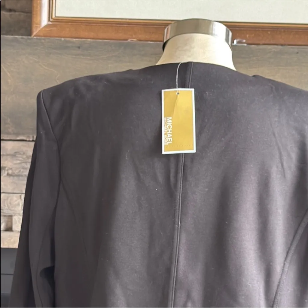 Michael Kors Black Jacket with Gold Details - Image 10