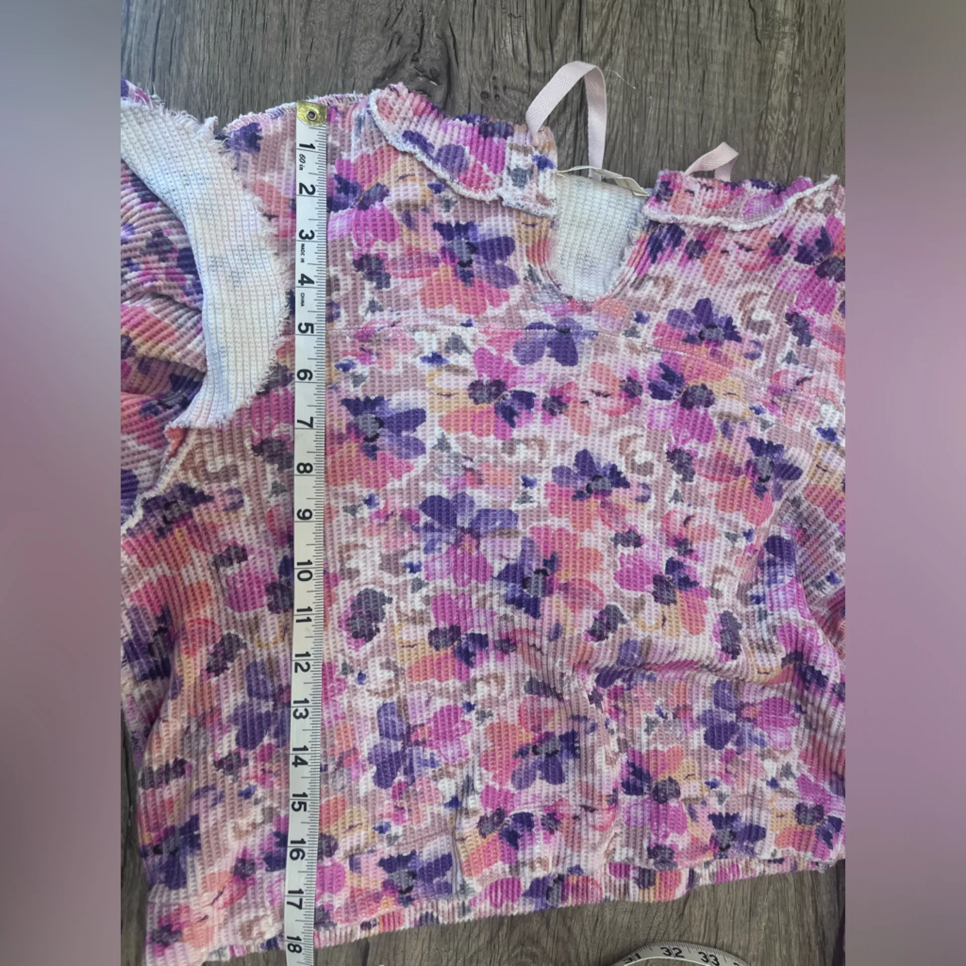 LoveShackFancy Ciel Hoodie in Mauve Sunset size‎ small - Image 5