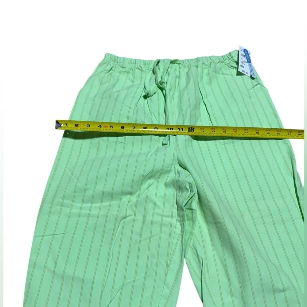 Mountain Lake‎ Women's Capri Size L Color Green 100% Cotton - Image 11