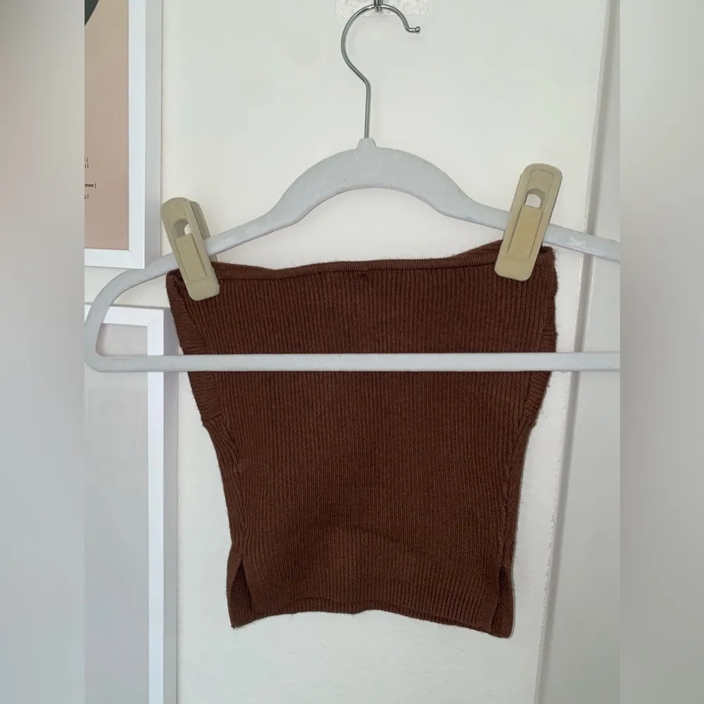 Brown twist tube top - Image 2
