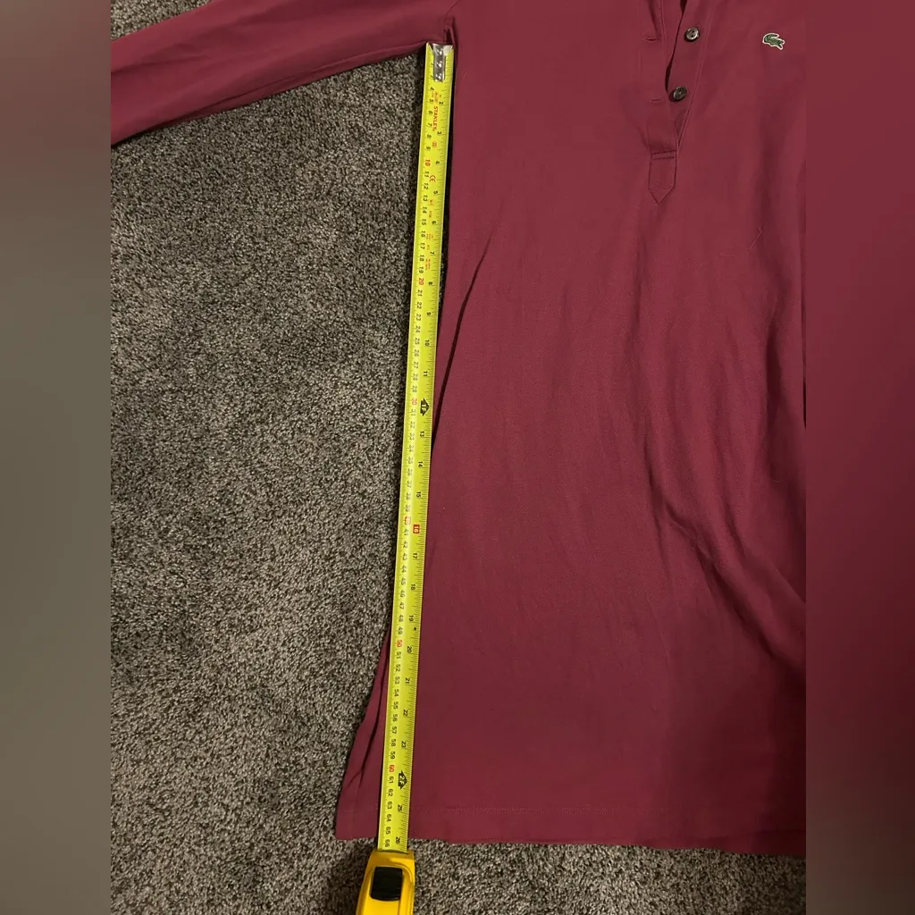 Lacoste long sleeve Embroidered Logo Mini Dress - Image 5