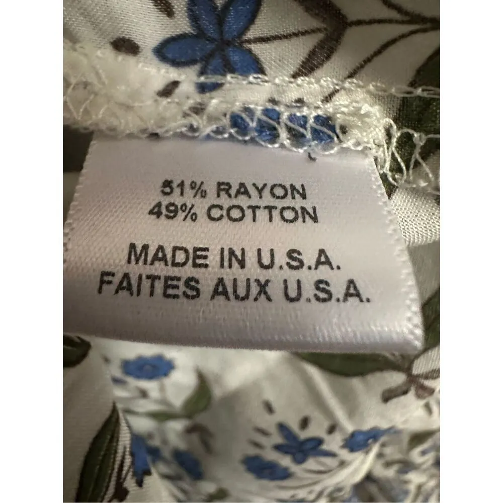 Misa Los Angeles Georgia Mini Dress Floral Print Cotton Rayon Ruffle Hem  Size: - Image 10