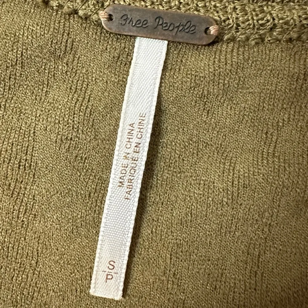 Y2K Free People Subversive Army Green Grunge Tunic Small Forest Fairy Fringe - Image 11