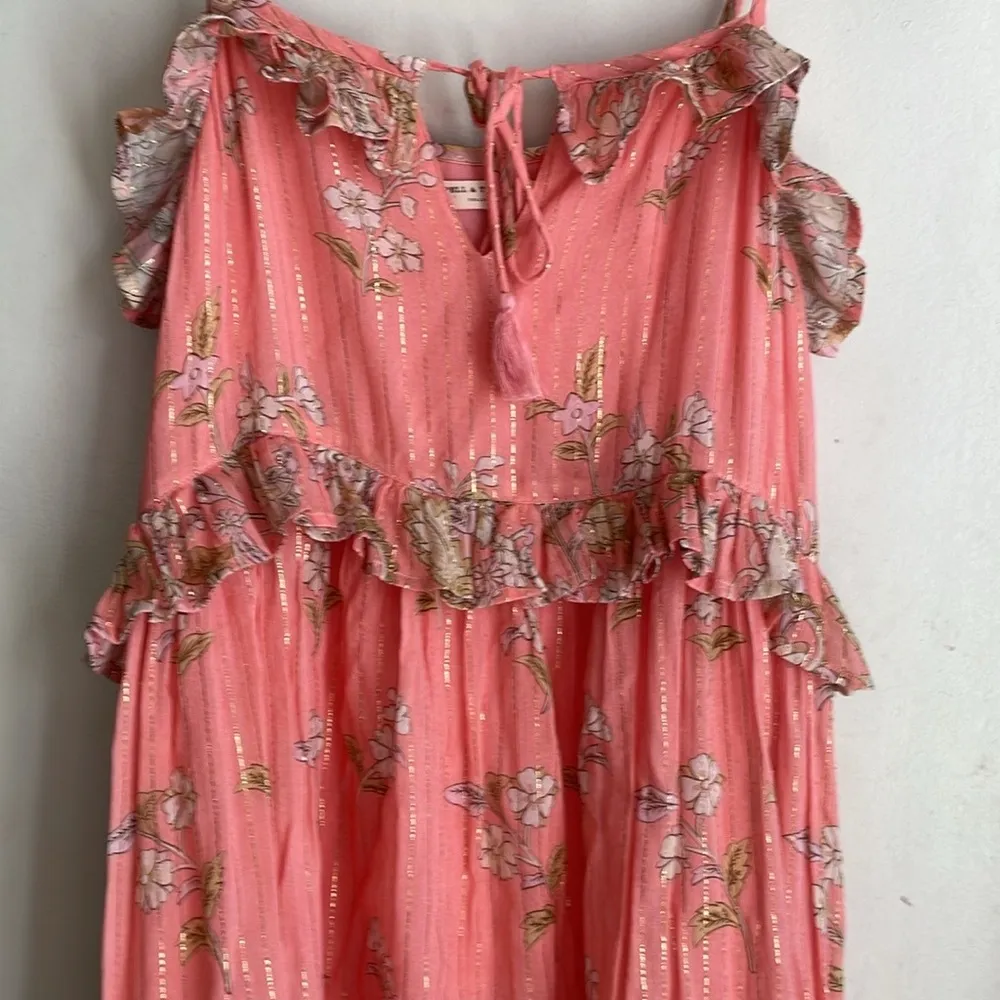 Spell & The Gypsy Hendrix Strappy Maxi Dress Dusty Pink Size XS - Image 5