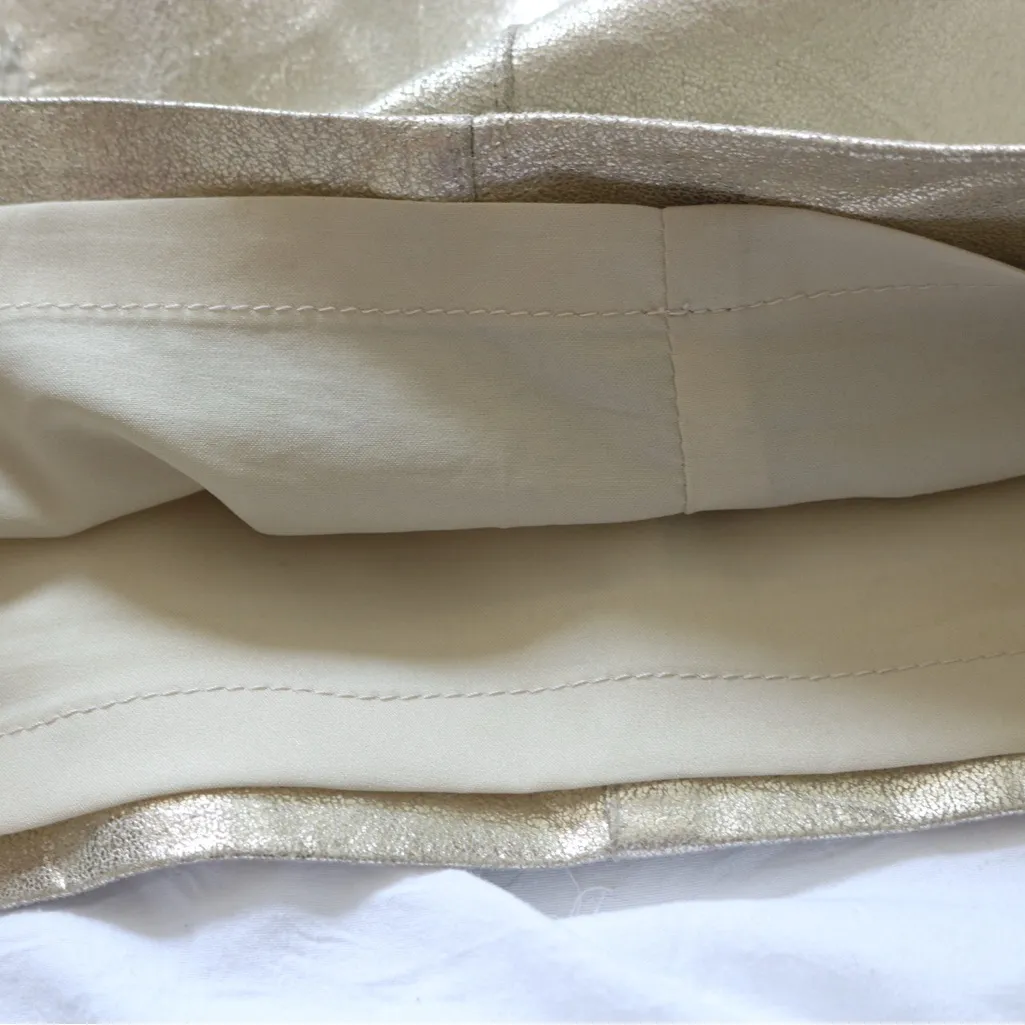 Robert Rodriguez | Shimmering Gold Mini Leather Skirt - 6 - Image 4