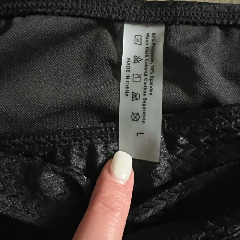 New 3pc Black Bikini Set wrap skirt sz L Size L - Image 6