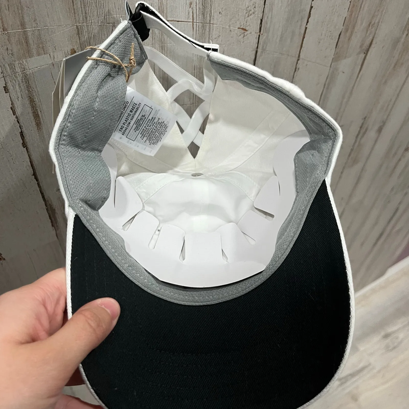 New! Adidas White Crisscross Ponytail Golf Ballcap Hat Womens One size - Image 5