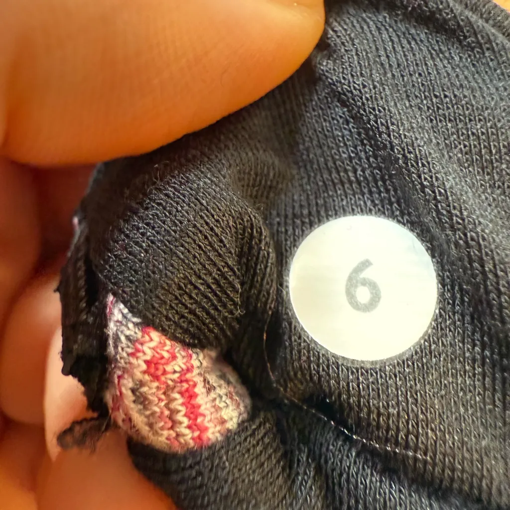 LULULEMON Runderful 1/2 Zip Space Dye Camo Berry Rumble Multi / Black Size 6 - Image 10