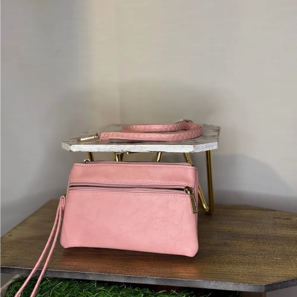 Source Unknown Elegant Pink Quilted Handbag - Image 3