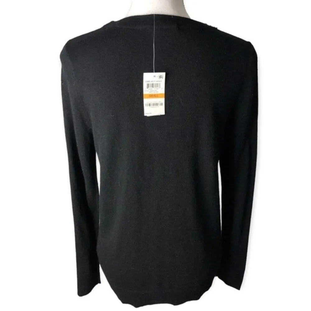 INC International Concepts Keyhole Embellished Long Sleeve Pullover Sweater - Image 4