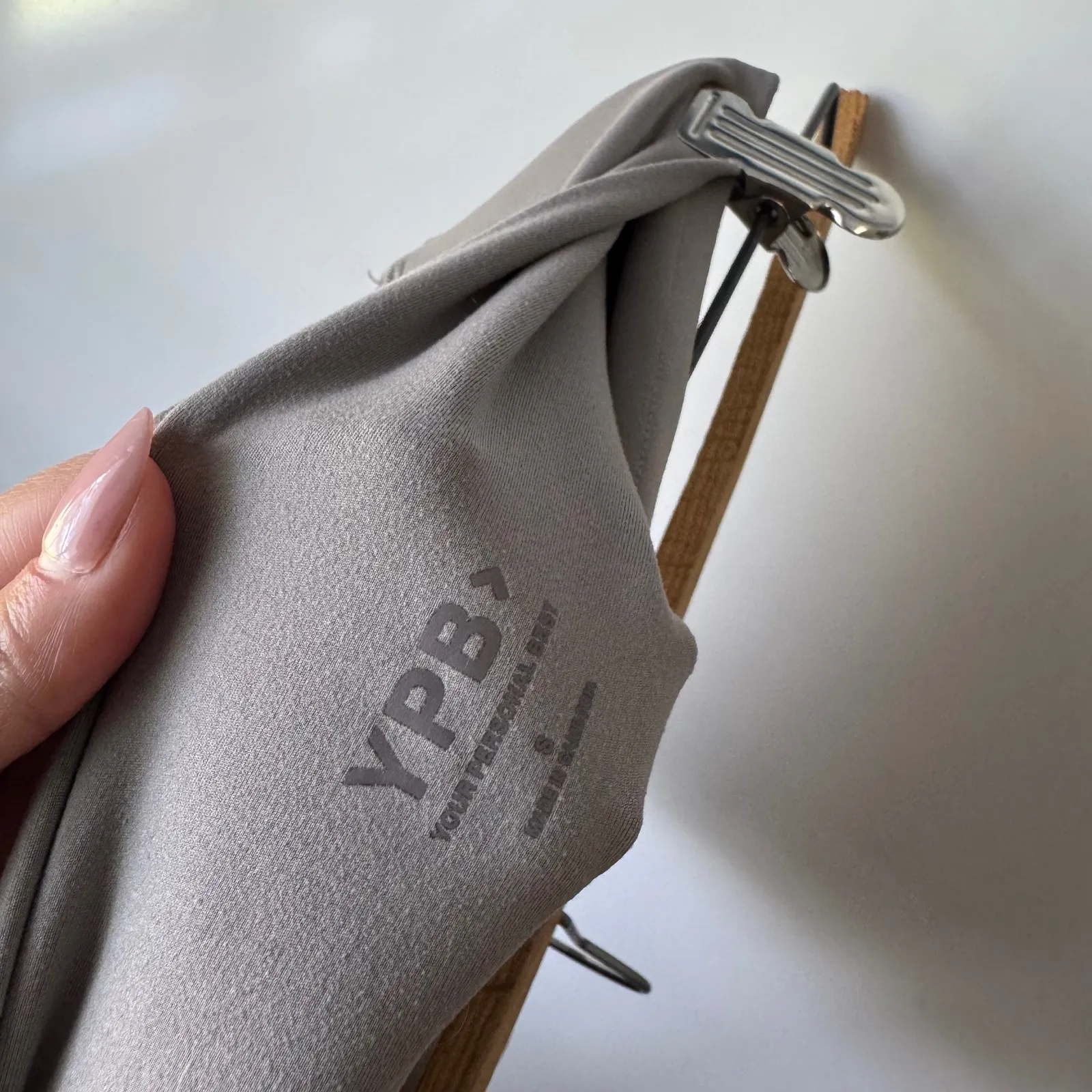 YPB Biker Shorts High Waist Athletic Compression Activewear Shorts S Gray - Image 3