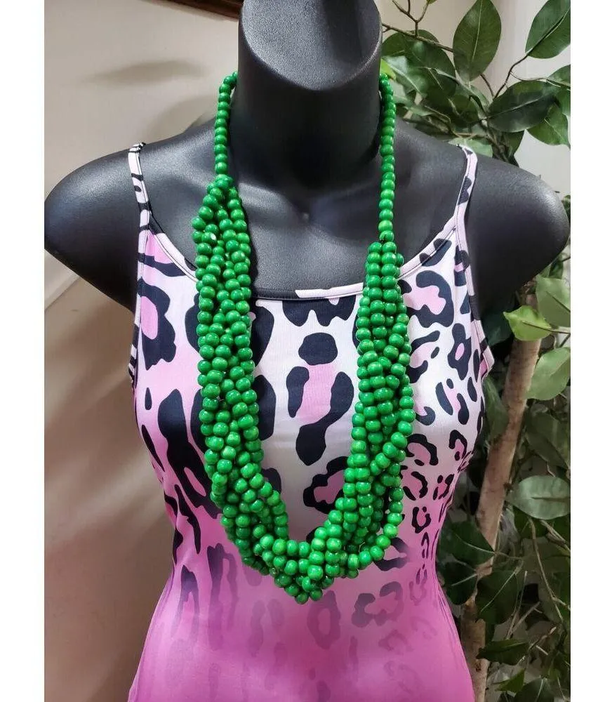 Multicolor Pockets Polyester Round Neck Sleeveless Long Maxi Dress Size Small - Image 2