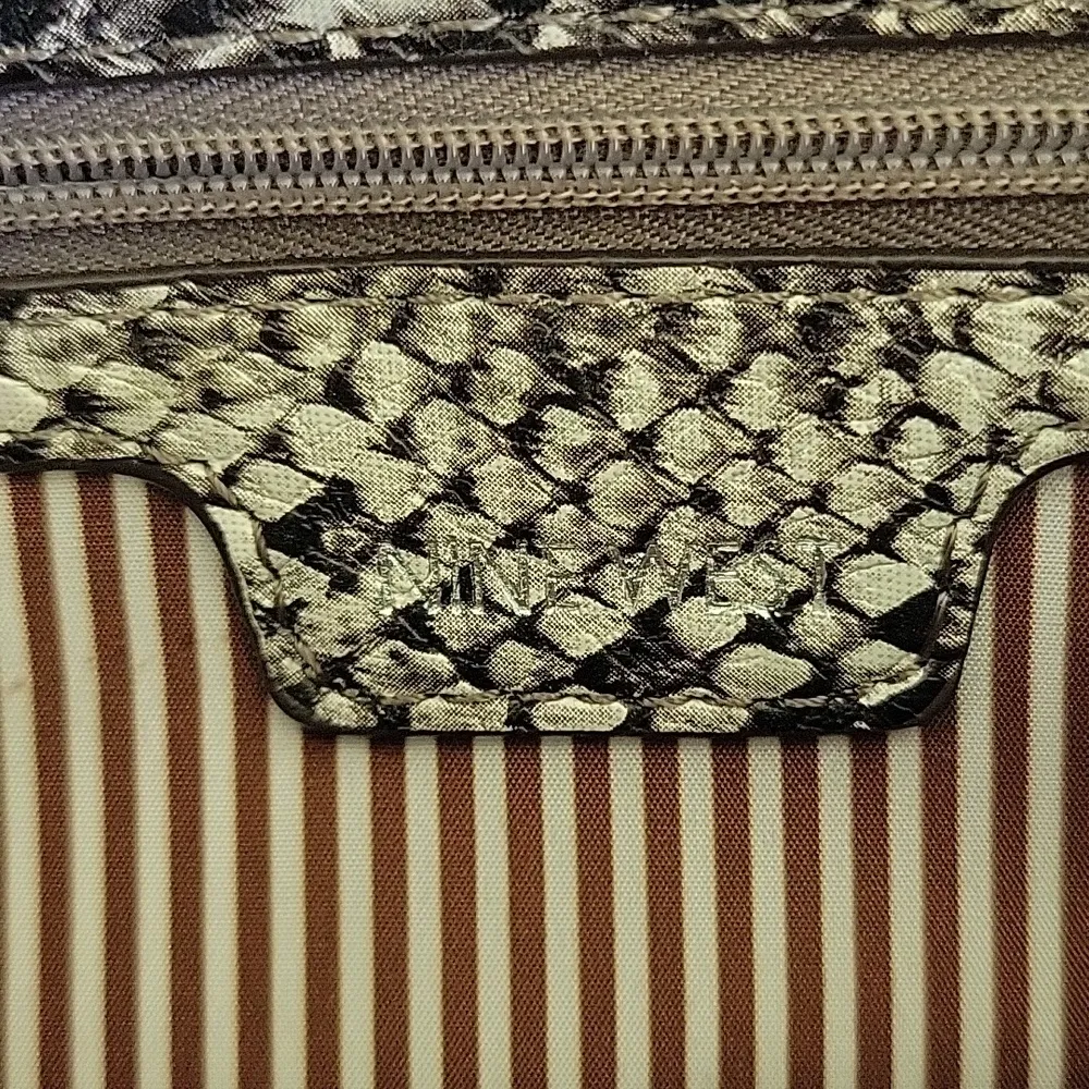 Nine West Snake Print Shoulder Bag - Image 5