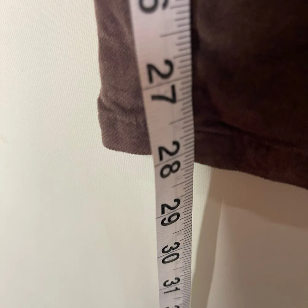 Brunello Cucinelli chocolate velvet mid rise trousers sz 10 - Image 5