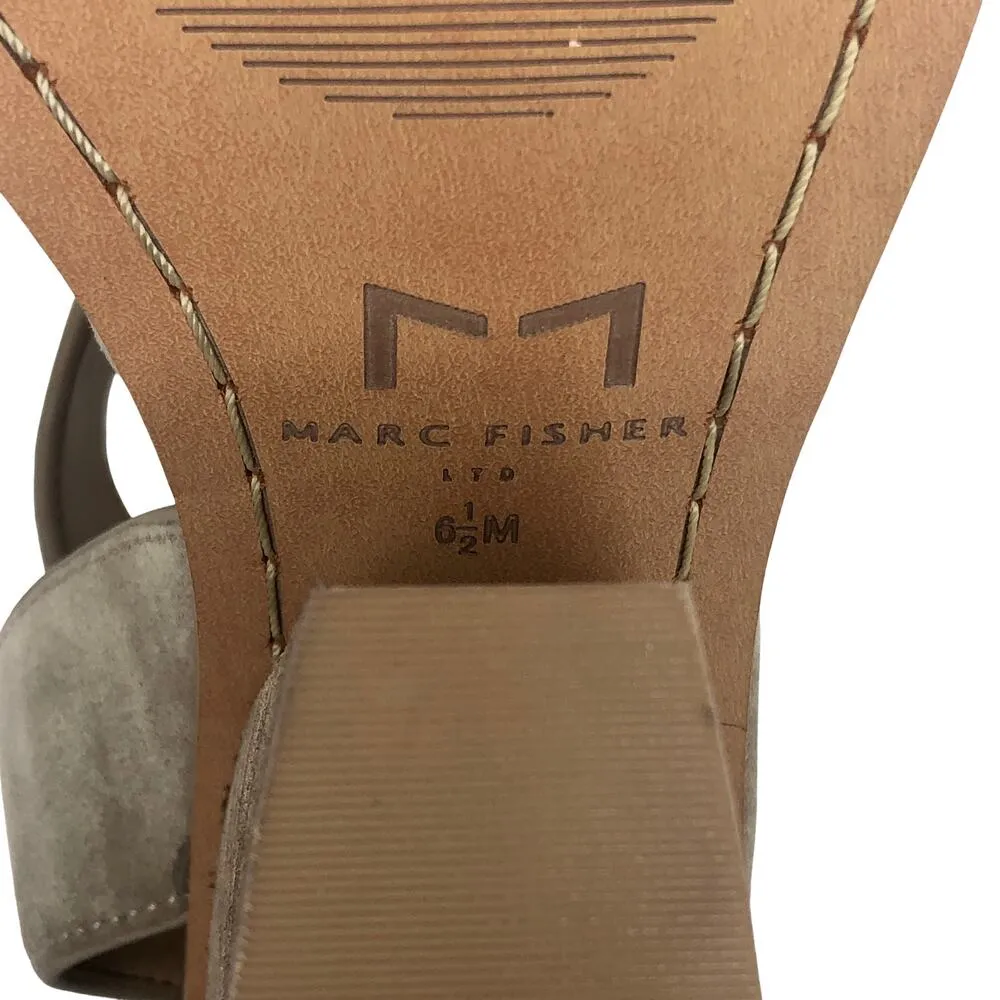 Marc Fisher LTD Taupe Vega Sandal - Size 6.5 - Women - Image 13