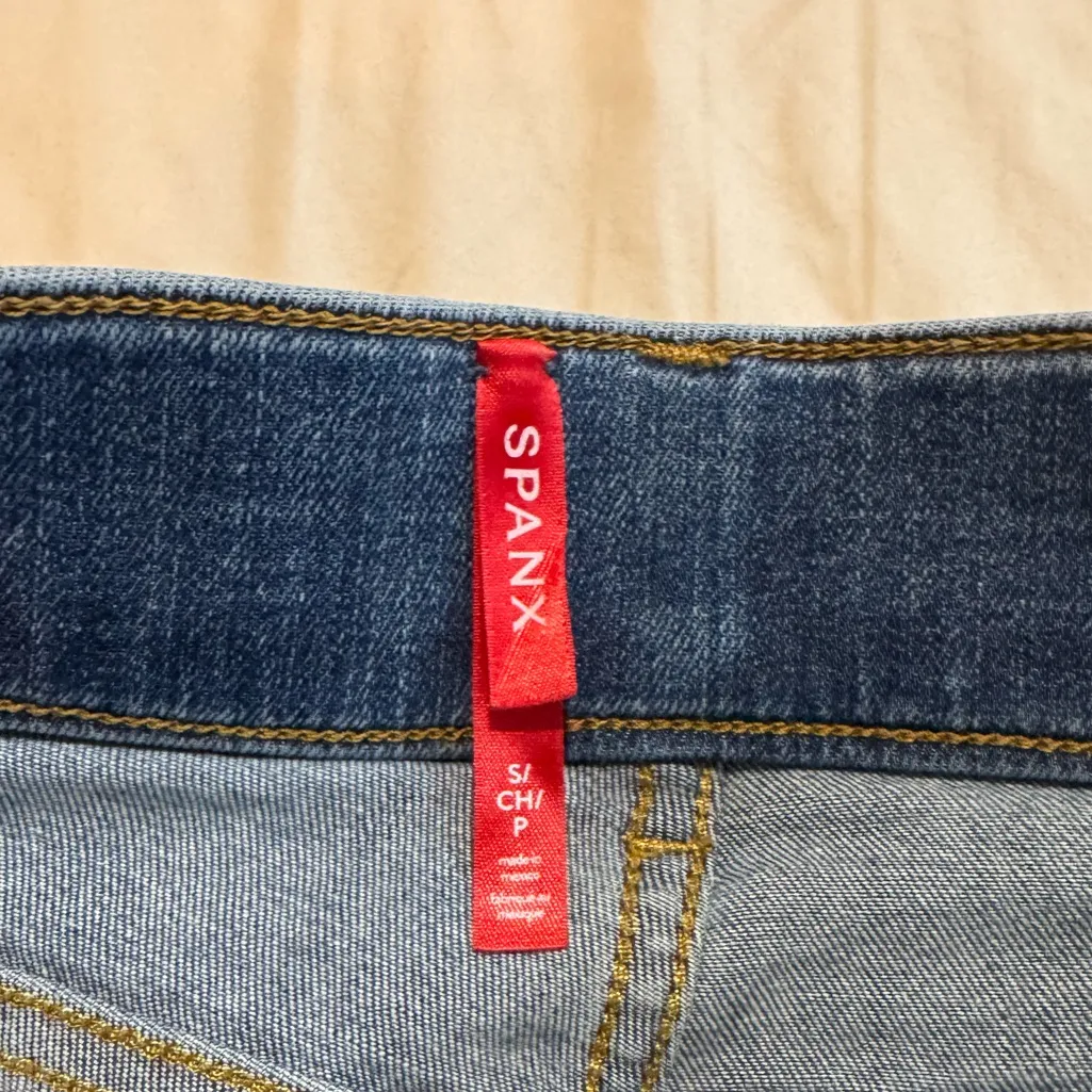 SPANX Stretch Pull On Wide Leg Jeans - Image 5