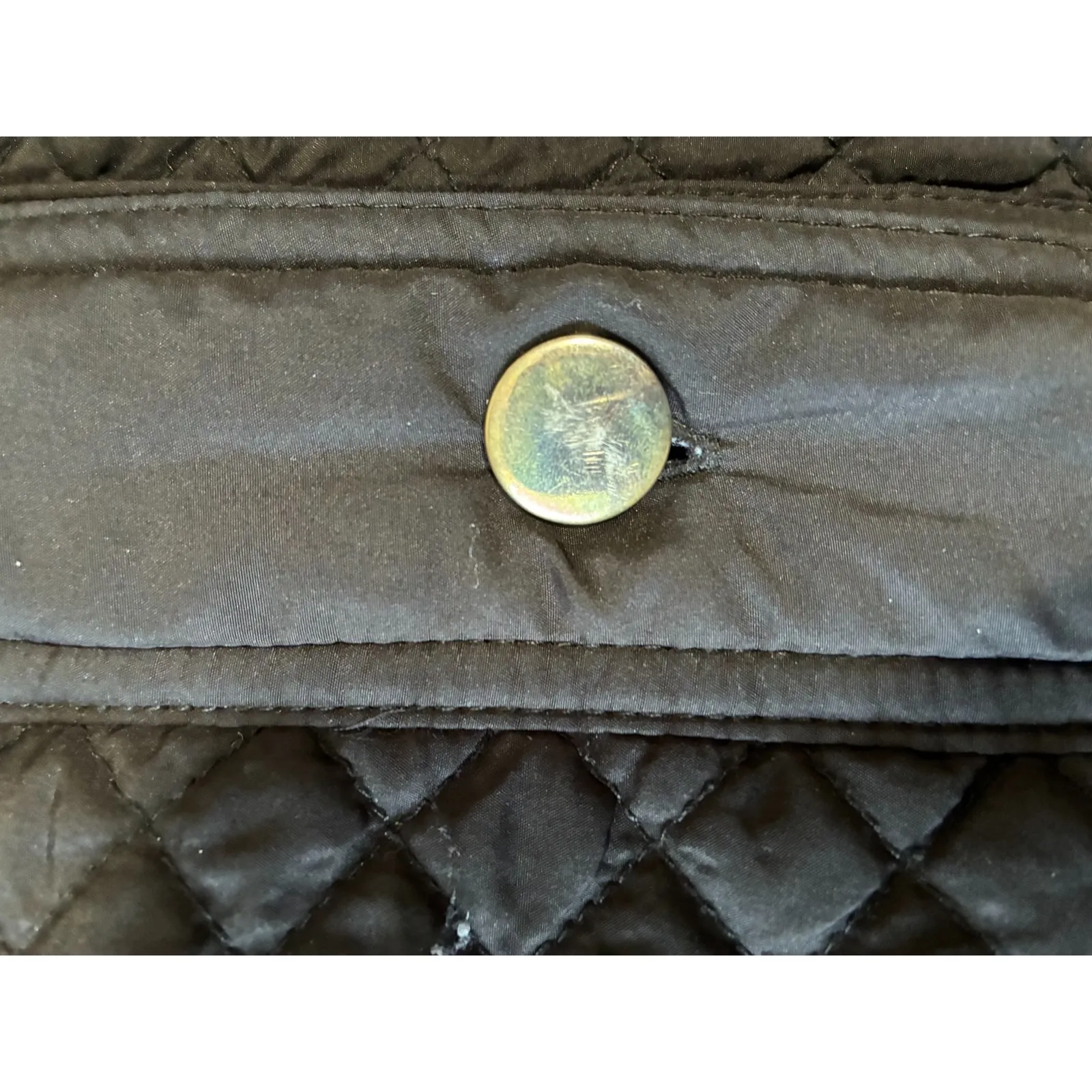 Karen Scott Sport Black Quilted Front Button Up Jacket Women's Size XL - Image 12