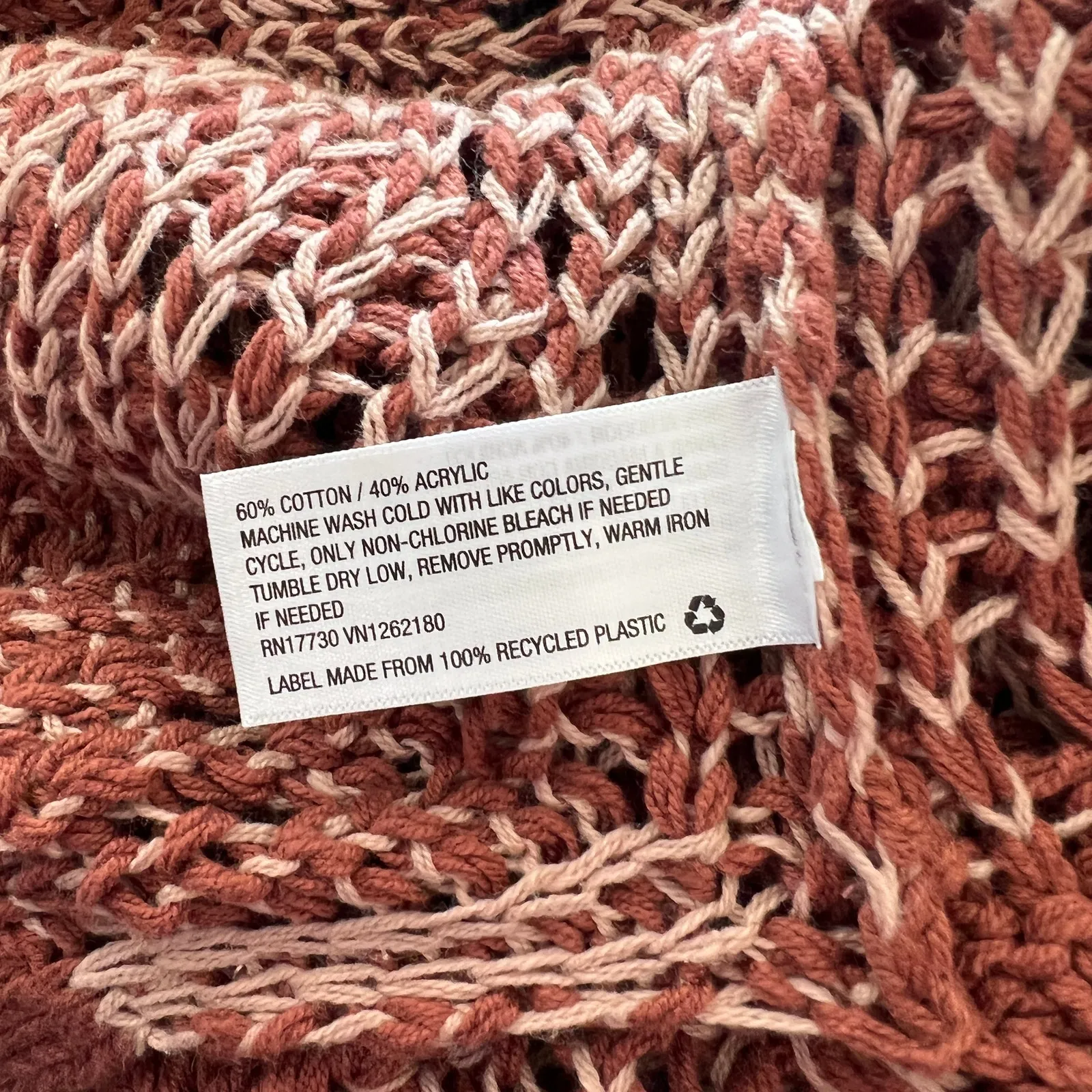 Universal Thread Women's Open Stitch Clay Tunic Sweater - Size XS - NWT - Image 3