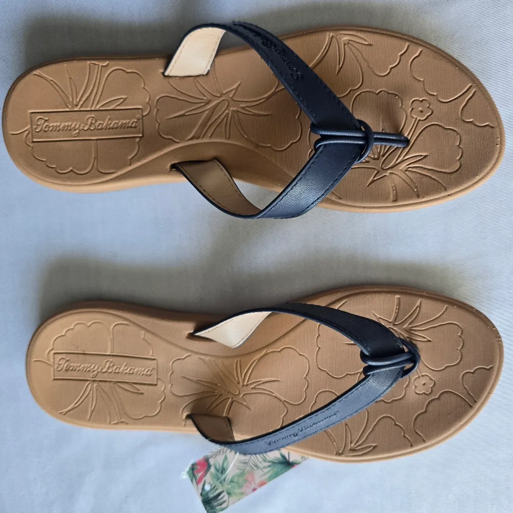 Tommy Bahama Navy Blue Sandals‎ #10 - Image 3