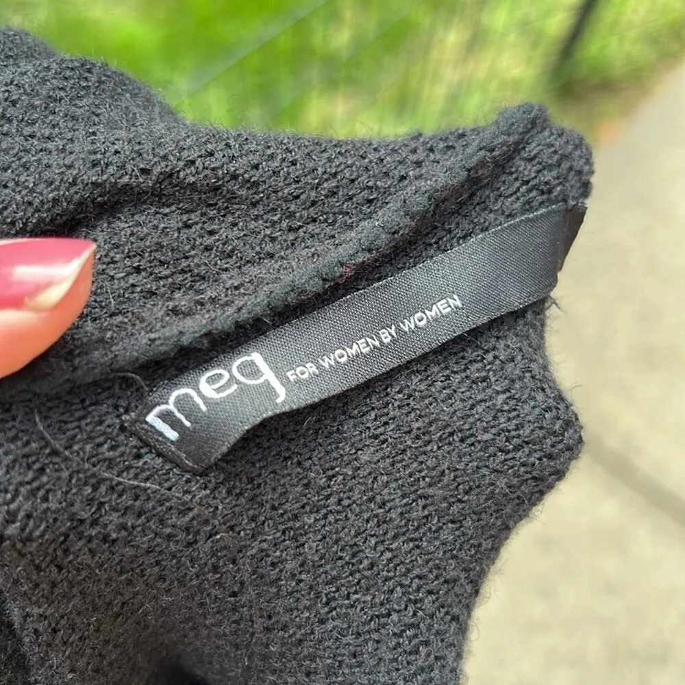 Meg Black Batwing Cardigan Sweater - Image 3