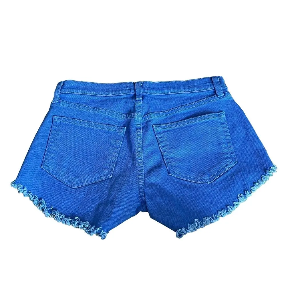 L’Agence Zoe Shorts Womens Size 25 Denim Distressed Blue - Image 3