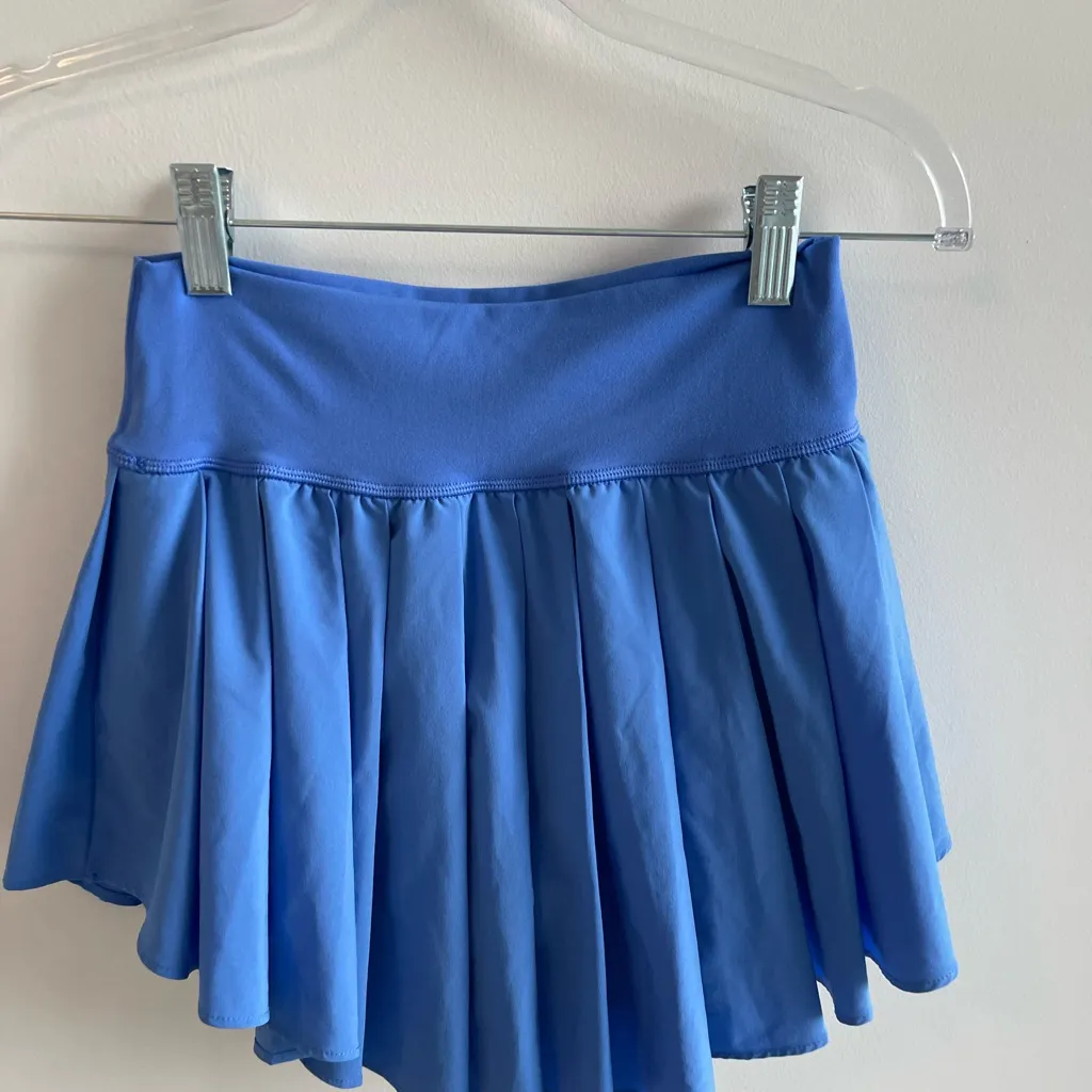 Aerie Pleated Skirt Blue - Image 2